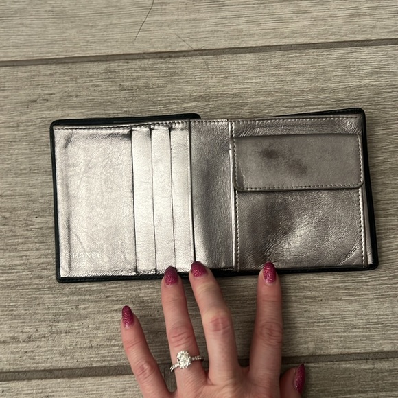 Authentic Chanel Bi-fold Japan Limited Release Wallet w/silver interior - Picture 8 of 15